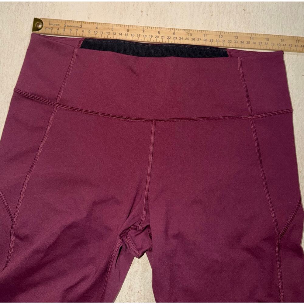 Under armour women’s maroon athletic leggings - Picture 6 of 16